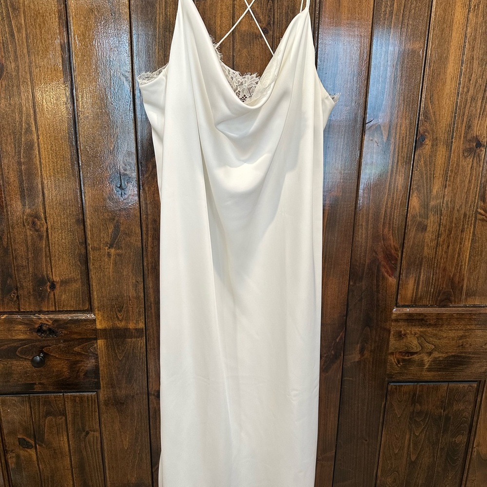 Sachin + Babi Ivory Dress with Lace Trim